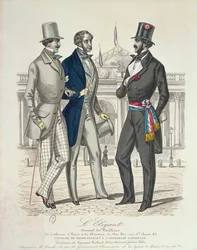 Costume of the Deputy, with the old National Assembly in the background, 1848