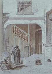Courtyard and laboratory of the Marquise de Brinvilliers, 28 rue de Bievre, Paris