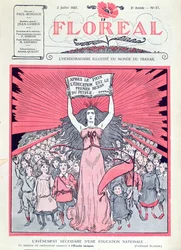 Cover of Floreal magazine celebrating the fortieth anniversary of Ecoles Laiques in France