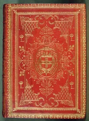 Cover of a Book Owned by Cardinal Mazarin, with the Finishing Showing the Cardinal
