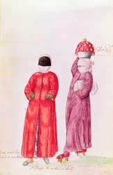 Customs and Costumes of the Eastern Countries and Differing States of Dress - Women Going to Bathe