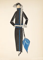 Day dress, from a Collection of Fashion Plates