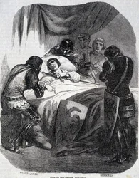 Death of Du Guesclin in 1380 - in Histoire de France by L.-P. Anquetil