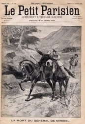 Death of General Marie Joseph Francois de Miribel from a crisis of apoplexy upon return from an inspection in the Alps. One of the newspaper Le Petit Parisien on 24/09/1893