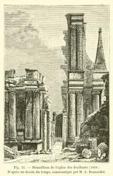Demolition of the Feuillants Church, 1806, after a Drawing of the Time, Communicated by M. A. Bonnardot