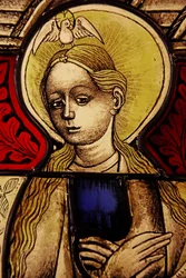 The Virgin Mary at the Annunciation, originally from the Upper Rhine