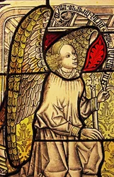 The angel Gabriel at the Annunciation, originally from the Upper Rhine