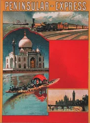 Design for a poster advertising the Peninsular Express, early 20th c.
