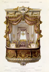 Design for the Interior and Exterior of a Theatre Box, illustration from Le Garde-Meuble magazine, c.1860