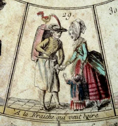 The Dairy and the Water Carrier (Detail)