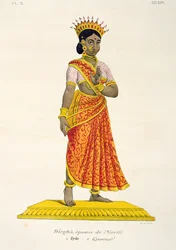 Dirgha, wife of Nirriti (engraved by C. de Motte)