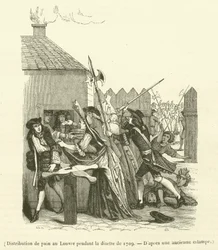 Distribution of Bread at the Louvre During the Famine of 1709