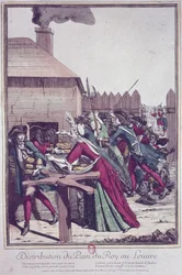 Distribution of the King