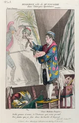 Dugazon in the role of the painter, Fougère, in Intrigue Epistolaire, produced in Paris at the Théâtre Français, 1799