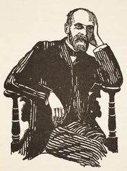 Durkheim, illustration from Histoire de la Nation Francaise, Sciences, Volumes I & II