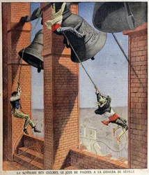 Easter Bell Ringing at the Giralda in Seville, Cover Illustration for Le Petit Journal, 19th April 1908