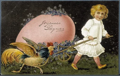 Easter greeting postcard, 20th century