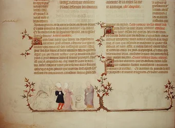 Eliezer presents Rebecca to Isaac, from 