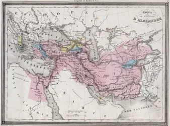 Empire and Expedition of Alexander the Great - Plate from 