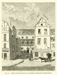 Entrance of La Force by Rue des Ballets, View Taken from Rue Saint-Antoine