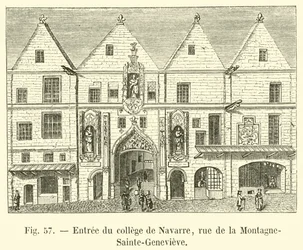 Entrance of the College of Navarre, Rue de la Montagne-Sainte-Genevieve