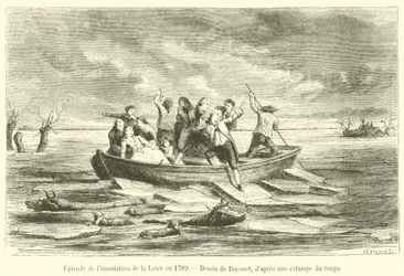 Episode of the flooding of the Loire in 1789