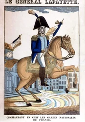 Equestrian Portrait of General La Fayette, Commander-in-Chief of the National Guard of France