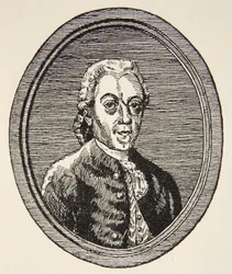 Etienne Bezout, Illustration from Histoire de la Nation Francaise, Sciences, Volumes I & II, by Gabriel Hanotaux, 1924