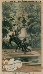 Eugene Delacroix, Painter, 1799-1863, Erected in Luxembourg