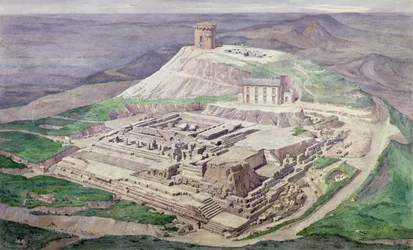 Excavation of the Ruins of the Gallo-Roman Temple of Mercury in 1876