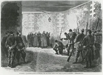 Execution of Georges Darboy, 24th March 1871 (engraving)