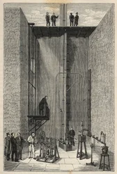 Experience of Henri Victor Regnault - Henri-Victor Regnault at the College of France - Engraving from 
