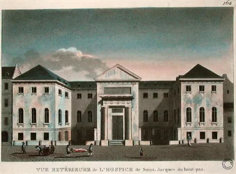 Exterior view of the Hospice Saint-Jacques, c.1800