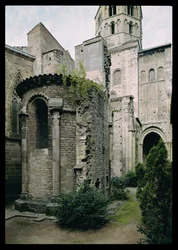 Exterior view of the apsidiole of the Abbey Church