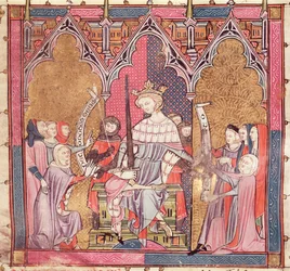 The King Administering Justice, from Justiniani in Fortiatum