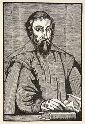 Fabri de Peiresc, Copy by Boris Mestchersky, Illustration from Histoire de la Nation Francaise, Sciences, Volumes I & II, by Gabriel Hanotaux, 1924