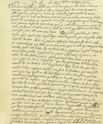 Facsimile of the Will of Marie Antoinette