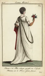 Fashionable woman in short Titus haircut at Tivoli Gardens