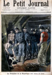 Felix Faure, President of the Republic, in the Mines at Lens