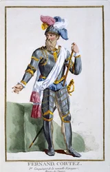 Fernand Cortez, Engraved by Pierre Duflos, 1780