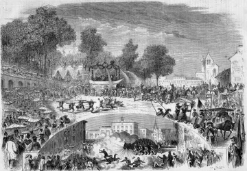 Festivities of the Tarasque in the Streets of Tarascon (Bouches-du-Rhone).