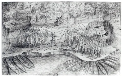 Fighting of Hurons, from 