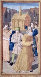 David and the Ark of the Covenant from Heures a lUsage de Rome