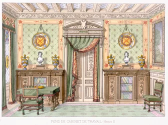 Fonde de Cabinet de Travail in the Style of Henri II