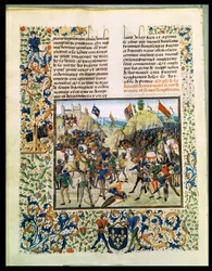 Battle of Crecy from the Hundred Years War, from Froissart