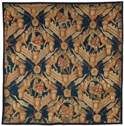 Fragment of a Heraldic Tapestry Depicting the Arms of Beaufort, Turenne and Comminges, Made in Paris or Arras