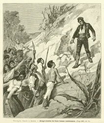 Francois Arago in Algiers (engraving)