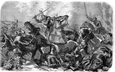Francois I (1494-1547), king of France took prisoner at the Battle of Pavia on February 24