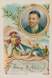 French Renaissance writer Rabelais with his character Gargantua