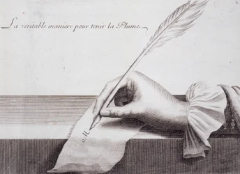 French calligraphy: 